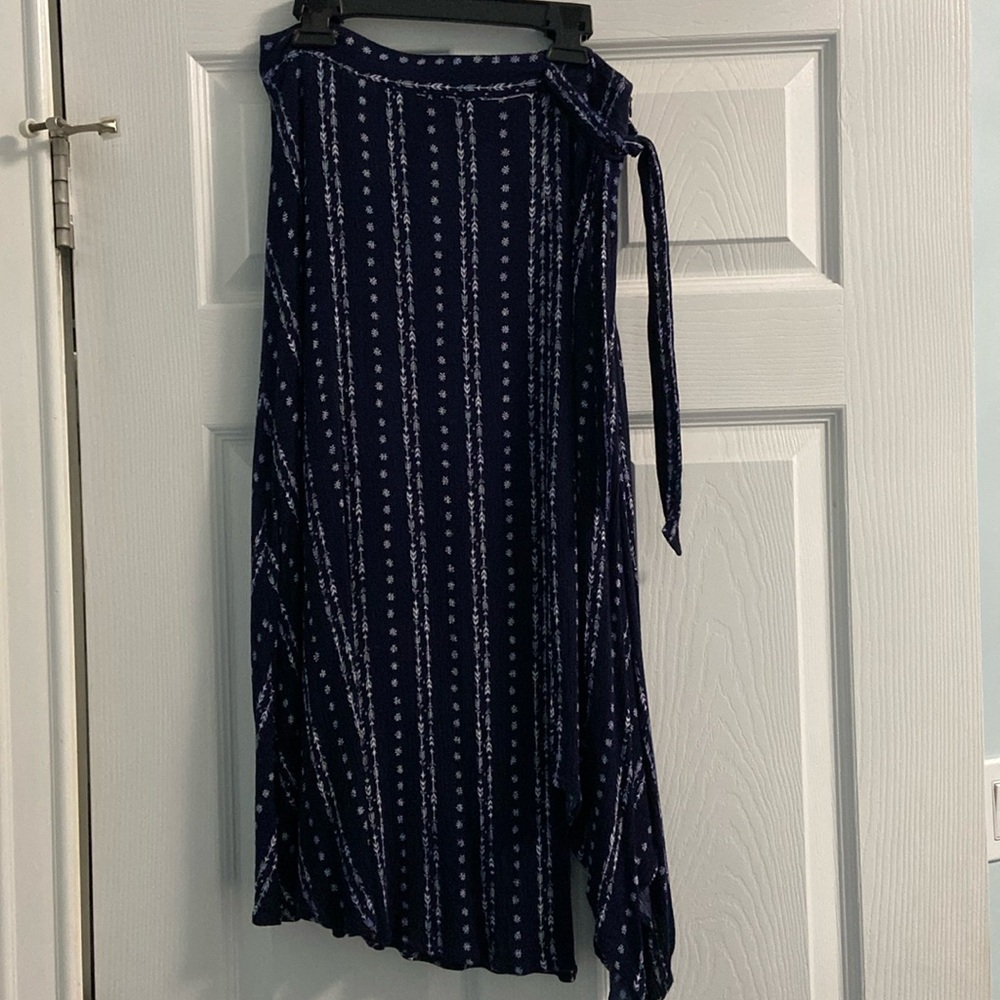 Fashion On Earth side tie midi skirt